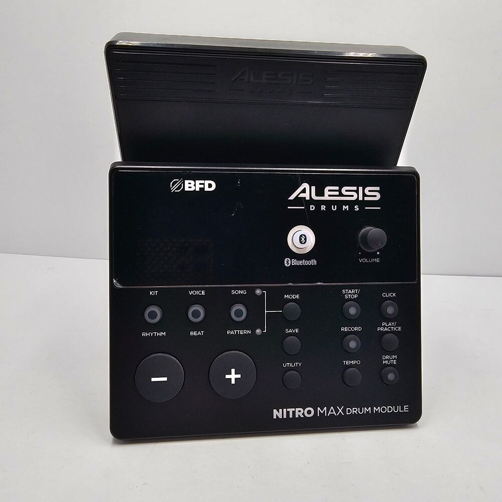 Alesis Nitro Max Electronic Drum Brain Module BFD Bluetooth Power Supply